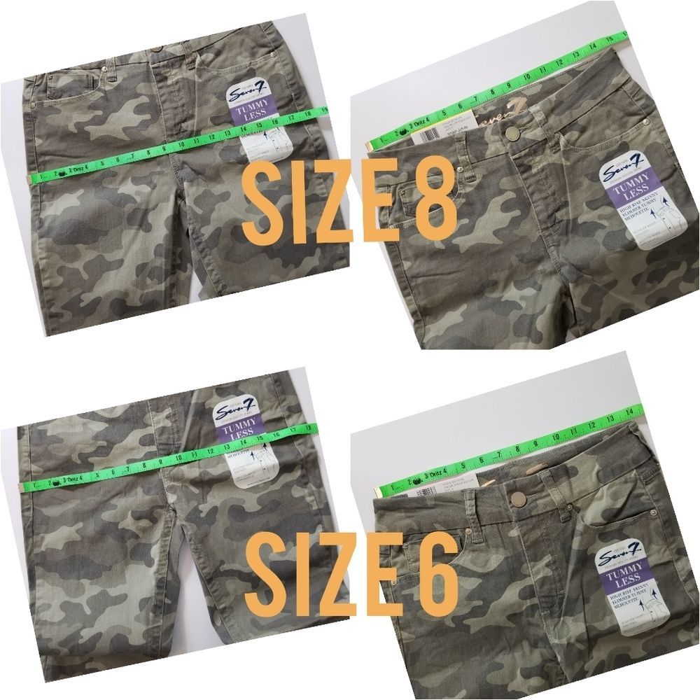 SEVEN7 High Rise Skinny Camo Jeans BNWT - Picture 9 of 9